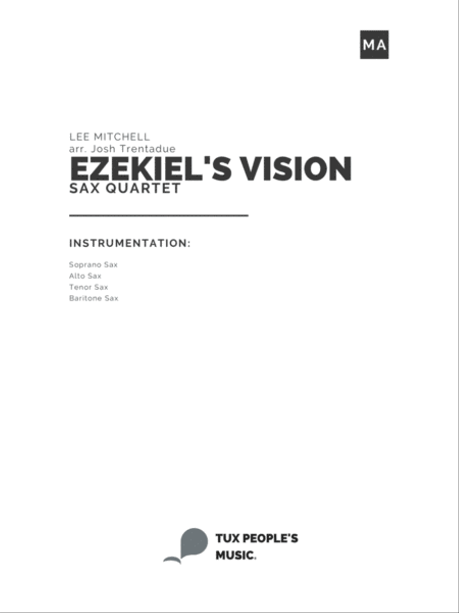 Ezekiel's Vision Saxophone Quartet scores gallery preview page 2