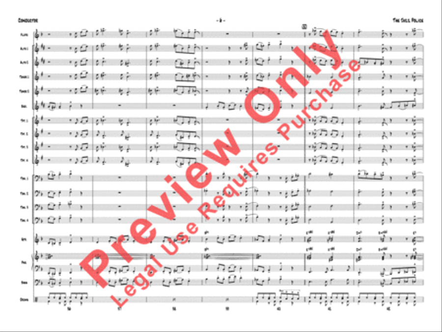 The Jazz Police Jazz Ensemble scores gallery preview page 9