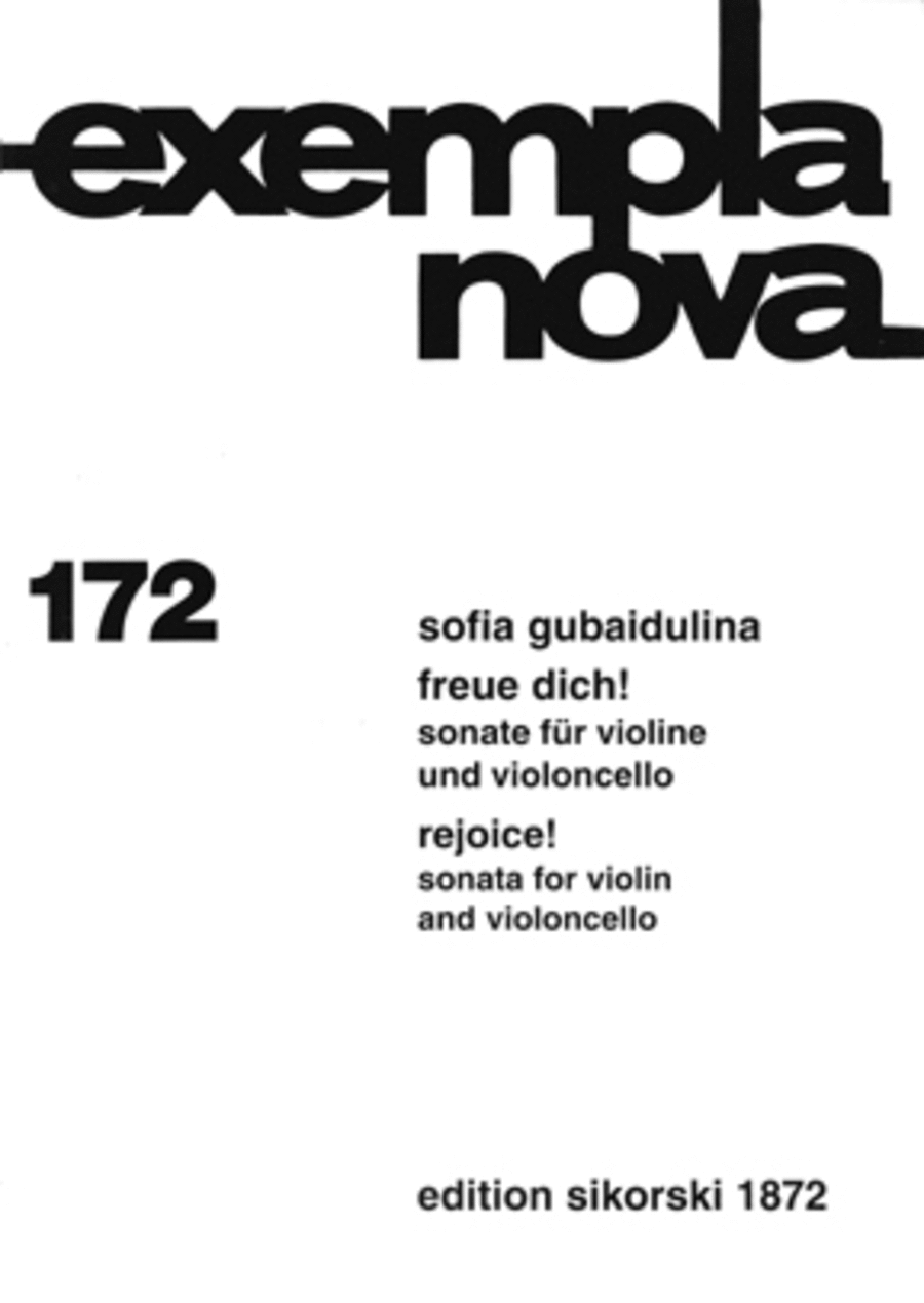 Freue Dich Sonata For Violin & Cello Cello scores gallery preview page 1