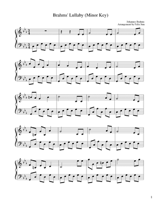 Brahms' Lullaby (Beautiful Minor Key Arrangement) - Piano Solo