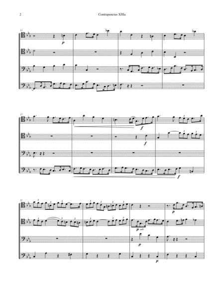 Art of Fugue, BWV 1080 Volume 4 for Trombone Quartet