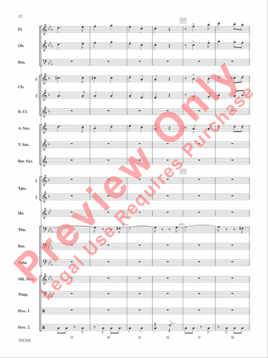 Korobushka Korobushka Concert Band scores gallery preview page 12