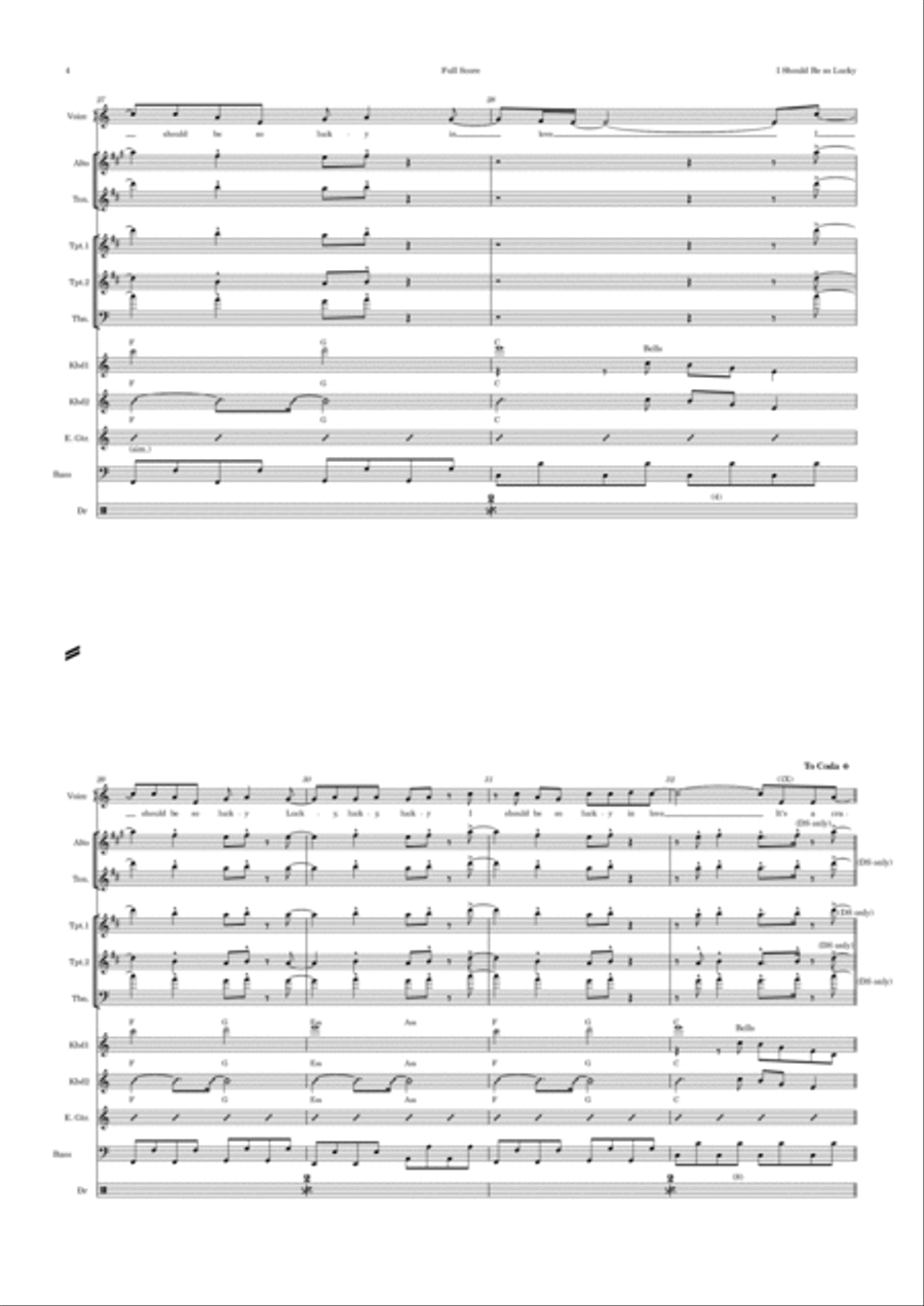 I Should Be So Lucky Alto Saxophone scores gallery preview page 4