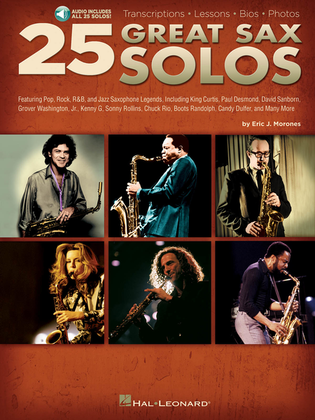 Book cover for 25 Great Sax Solos