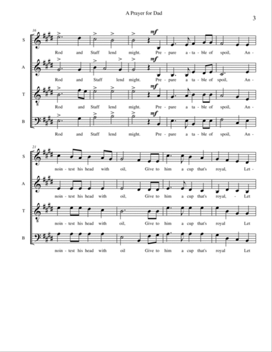 A Prayer for Dad A Cappella scores gallery preview page 3