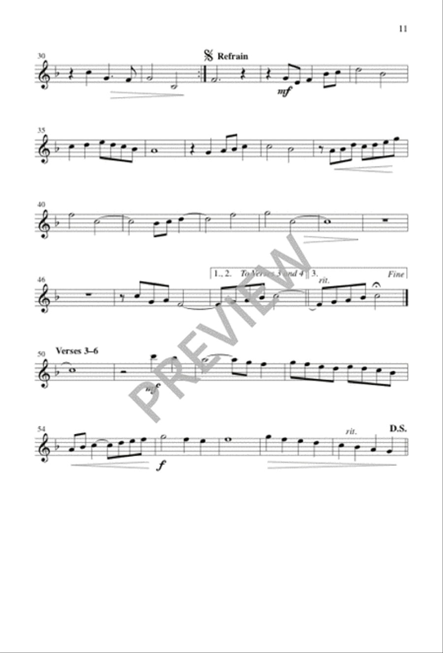 Where Two or Three Are Gathered 4-Part scores gallery preview page 10