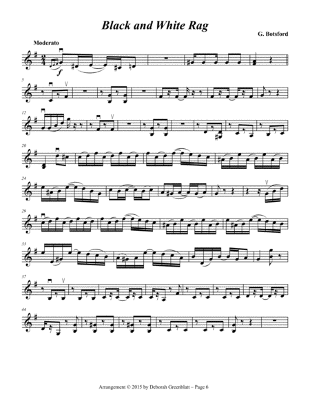 Ragtime Trios for Strings - Violin B