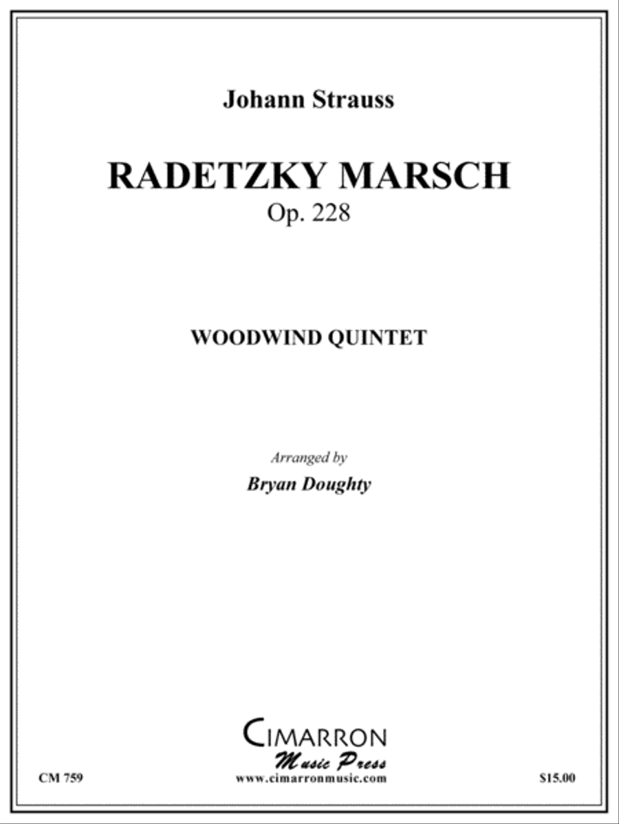 Radetzky March Woodwind Quintet scores gallery preview page 1
