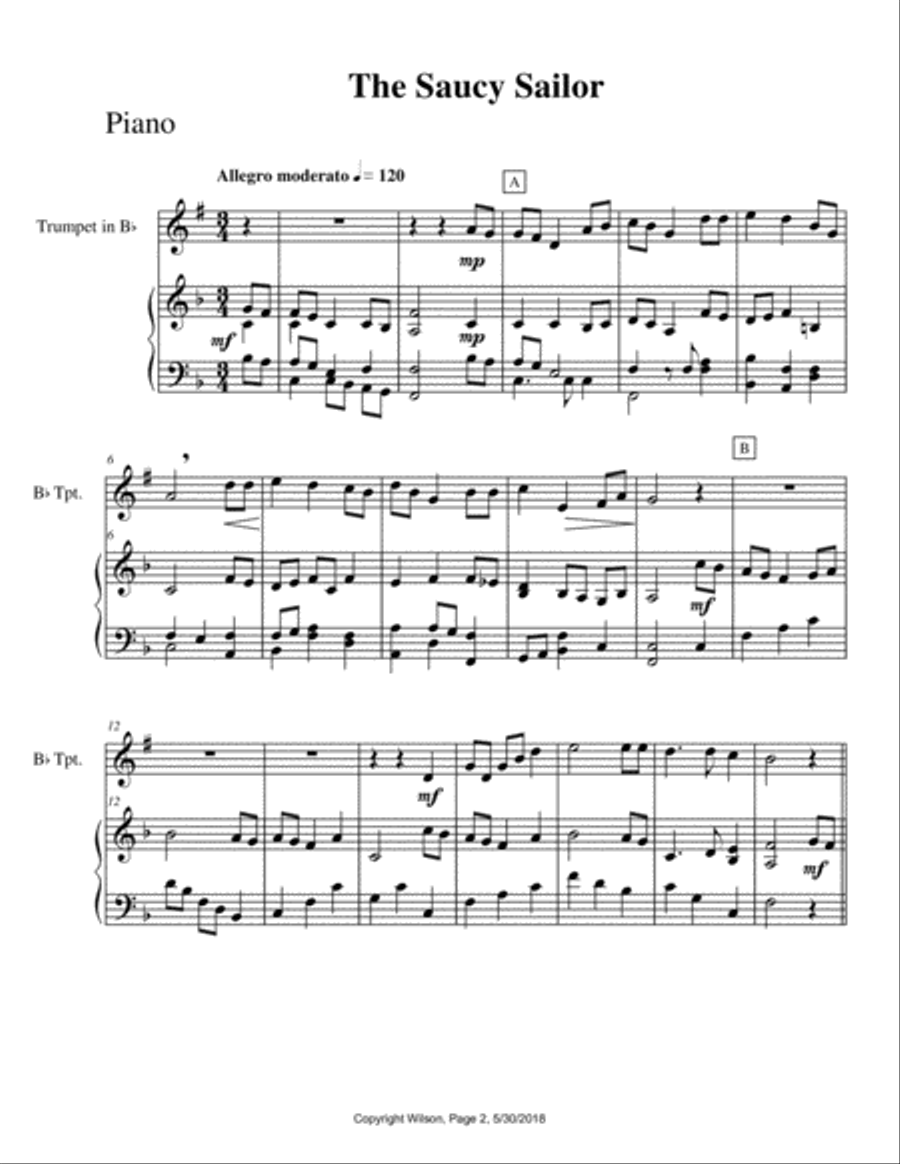 Country Folk Trumpet Solo scores gallery preview page 3