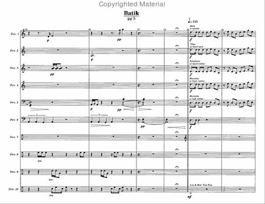 Batik Percussion Ensemble scores gallery preview page 4