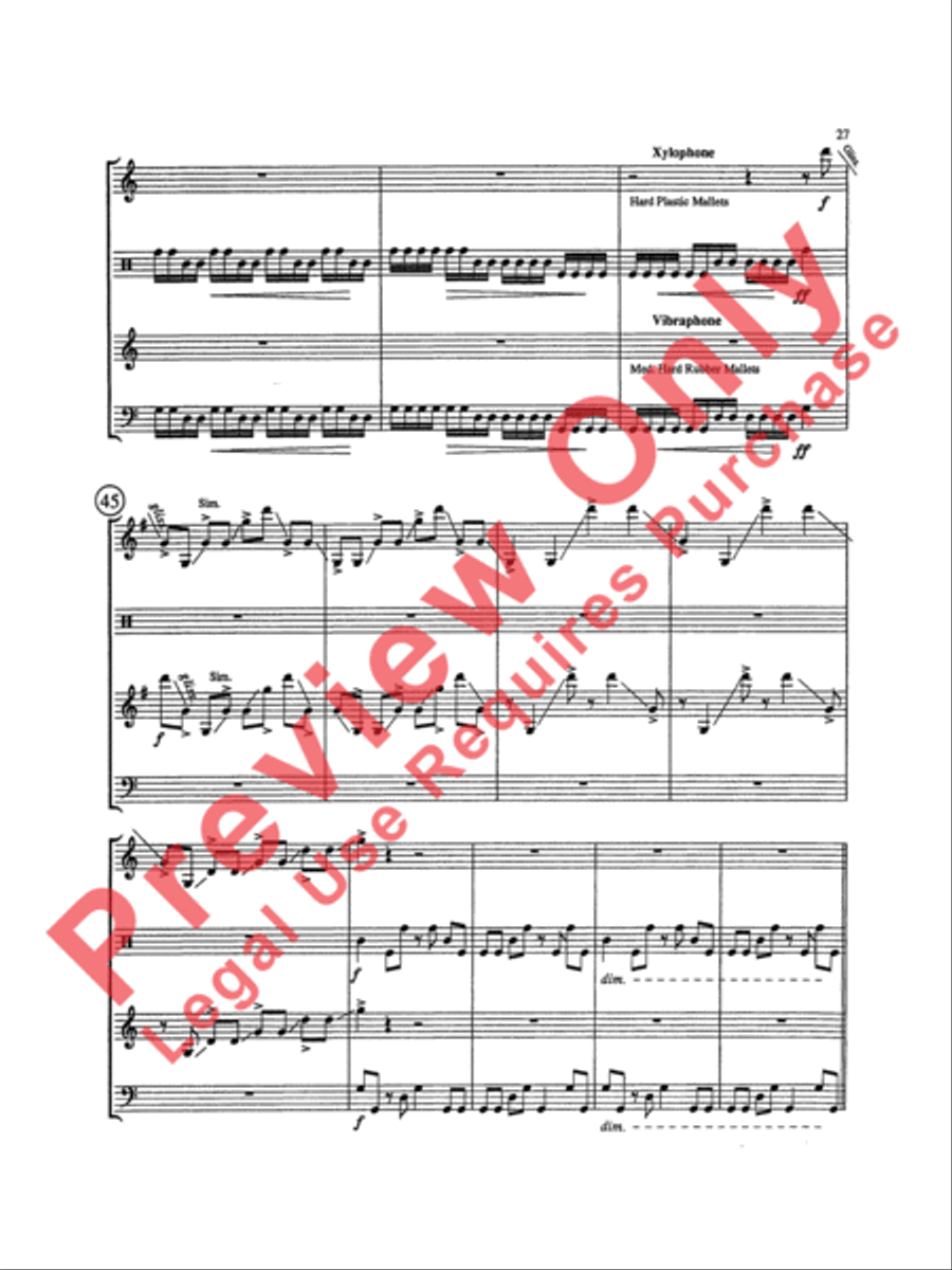 Triptych Percussion Ensemble scores gallery preview page 30