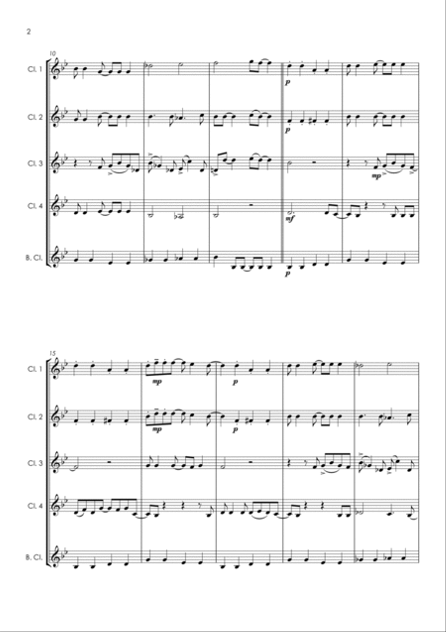 She's Electric Clarinet Quintet scores gallery preview page 4