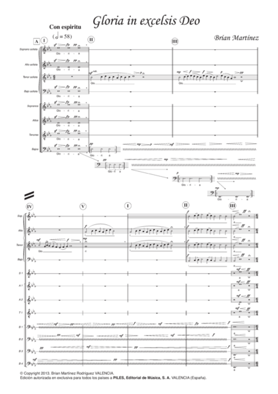 Gloria in Excelsis Deo Gloria in Excelsis Deo Mixed Choir scores gallery preview page 2