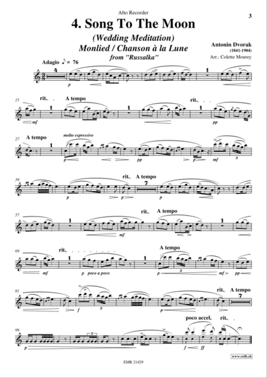 20 Greatest Wedding Solos Alto Recorder scores gallery preview page 4