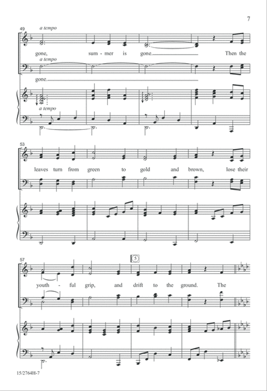 Seasons Come, Seasons Go 4-Part scores gallery preview page 7