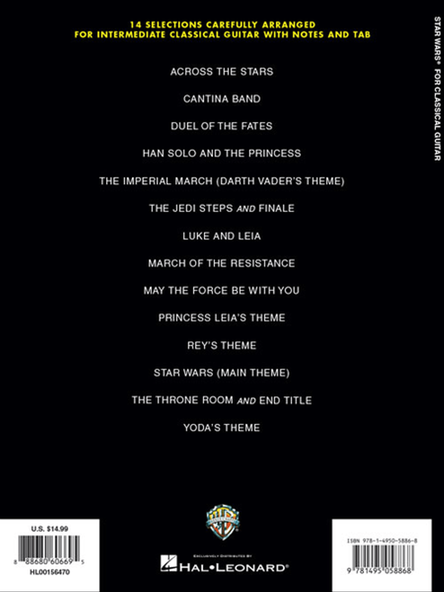 Star Wars for Classical Guitar Acoustic Guitar scores gallery preview page 6