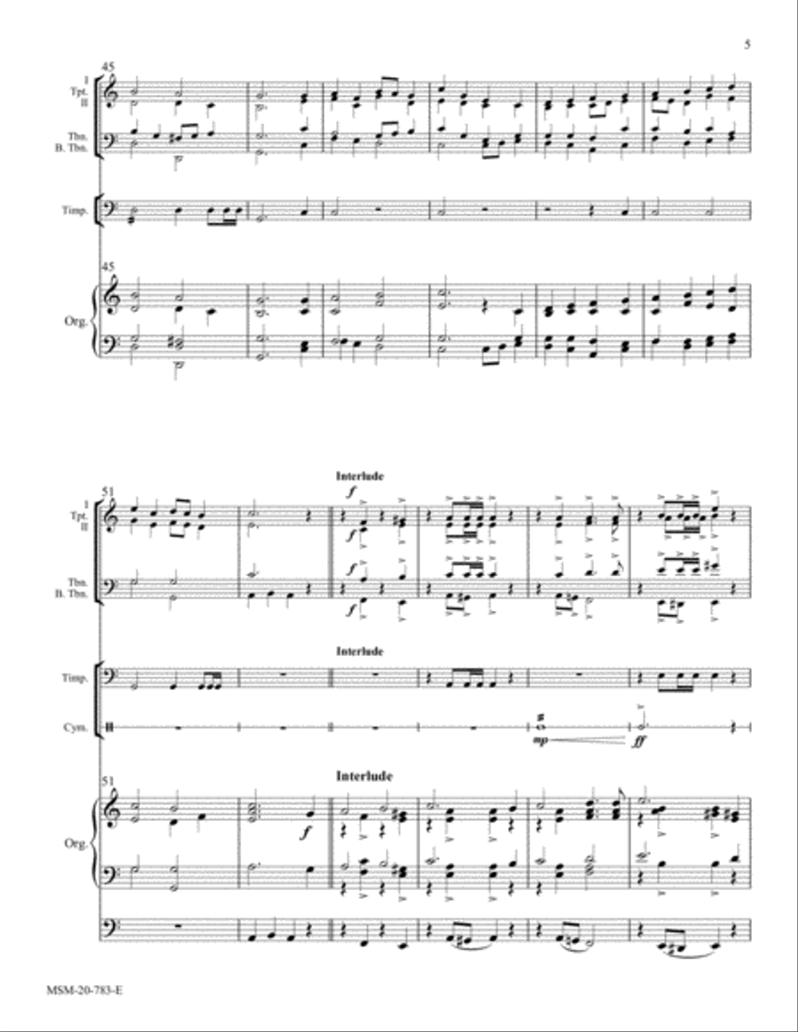 Rejoice, the Lord Is King Choir scores gallery preview page 5