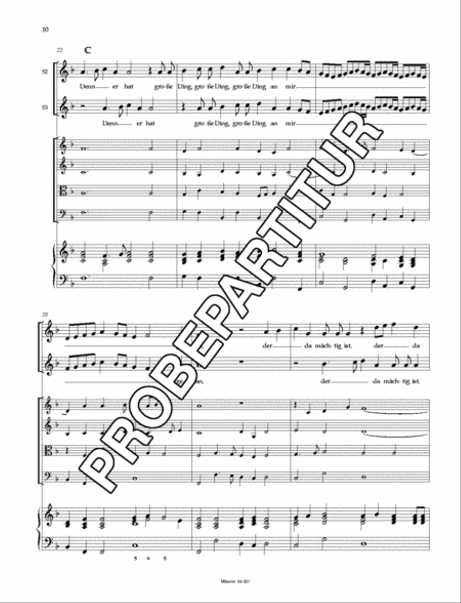 Meine Seel erhebt den Herren 4-Part scores gallery preview page 11