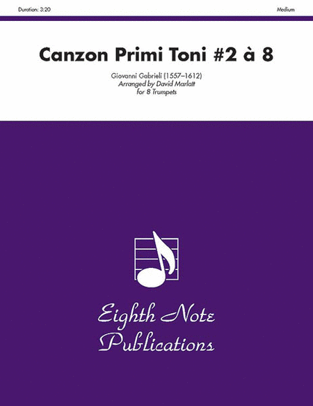 Canzon Primi Toni No. 2 a 8