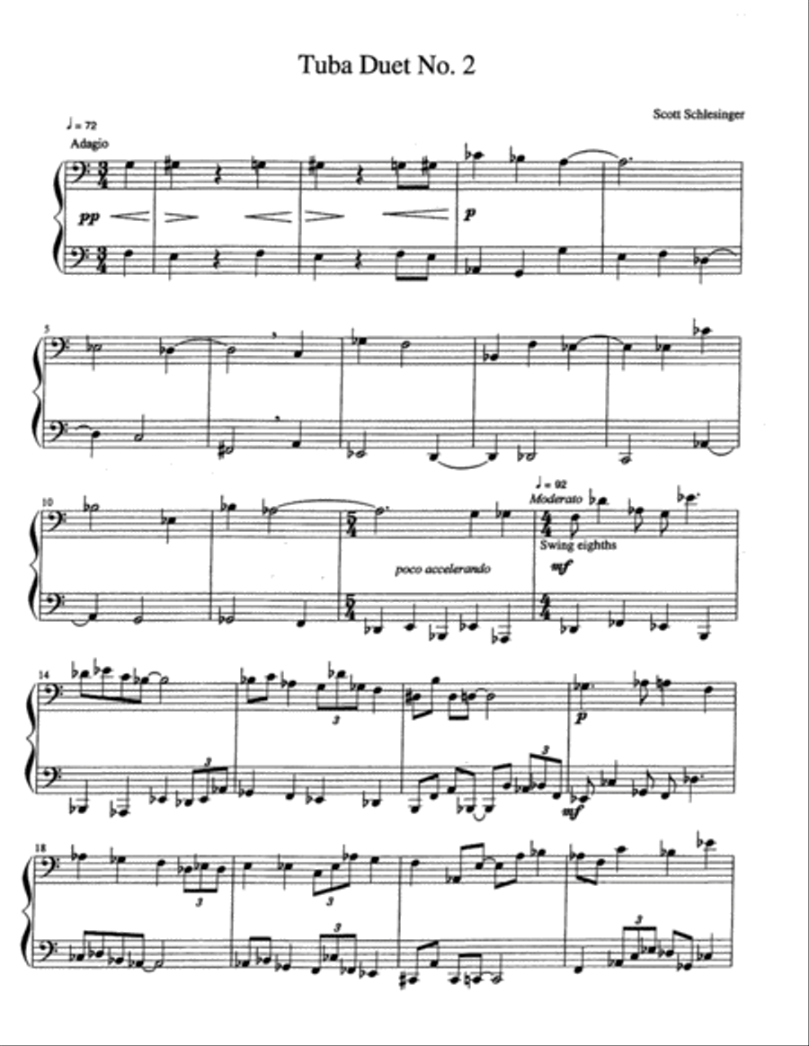 Six Tuba Duets Brass Duet scores gallery preview page 5