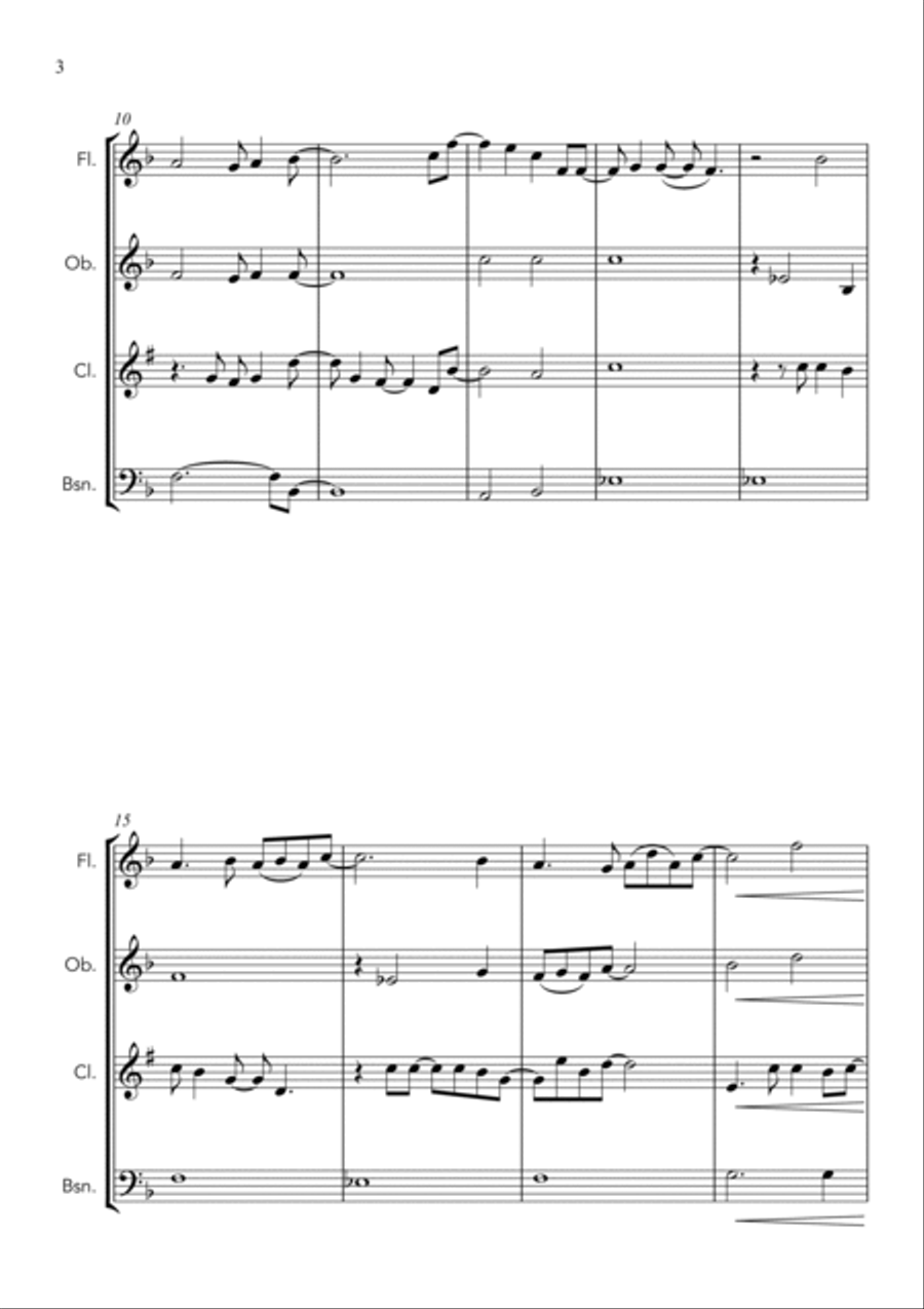 Defying Gravity Woodwind Quartet scores gallery preview page 4
