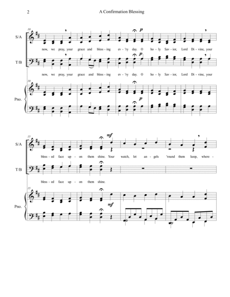 A Confirmation Blessing (SATB) image number null