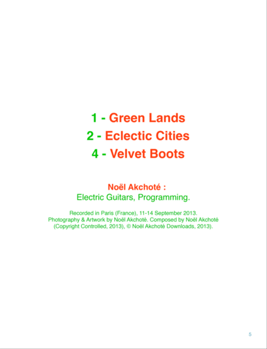 Playing - The Guitar Styles & Techniques Of Noël Akchoté Electric Guitar scores gallery preview page 6