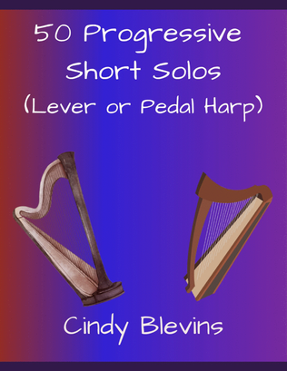 Book cover for 50 Progressive Short Solos for Lever or Pedal Harp