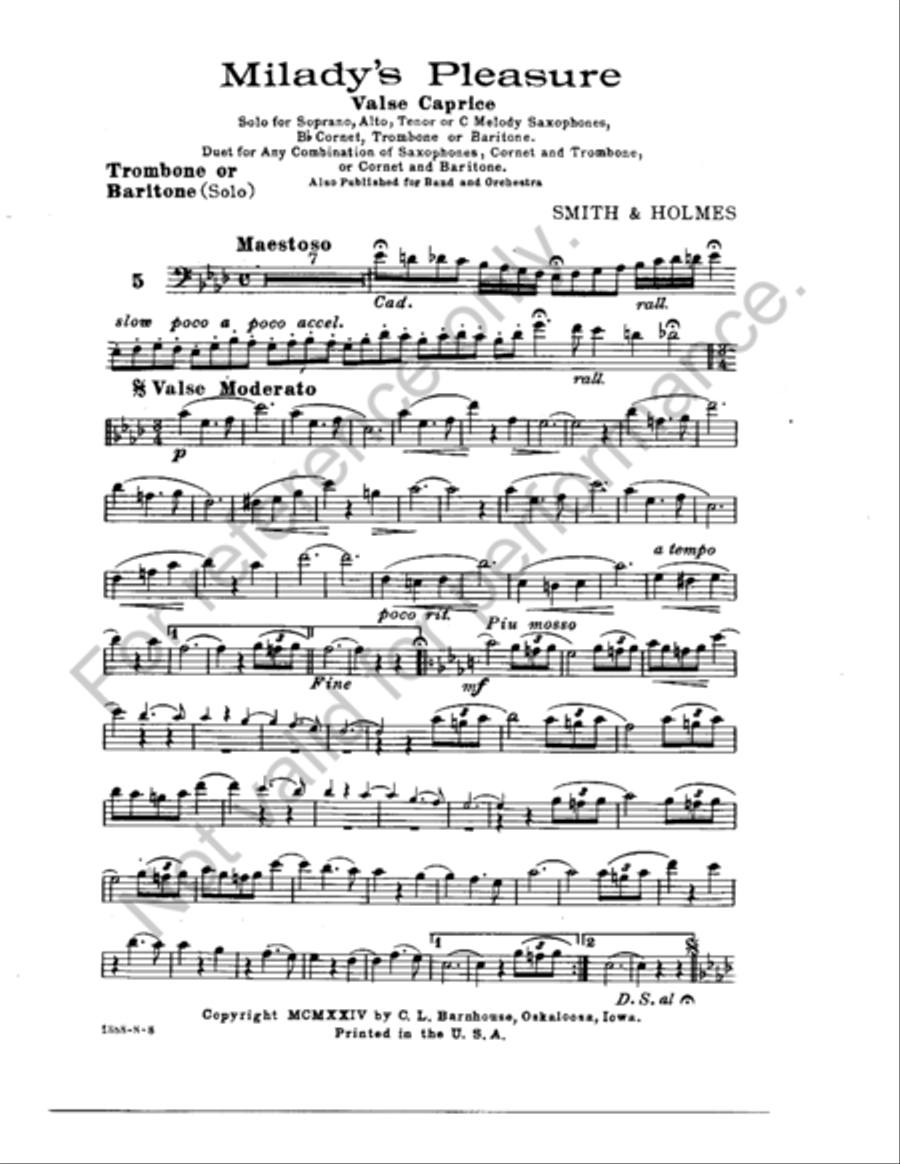 Milady's Pleasure Milady's Pleasure Piano Accompaniment scores gallery preview page 2
