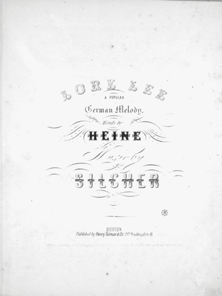 Lorelee. A Popular German Melody