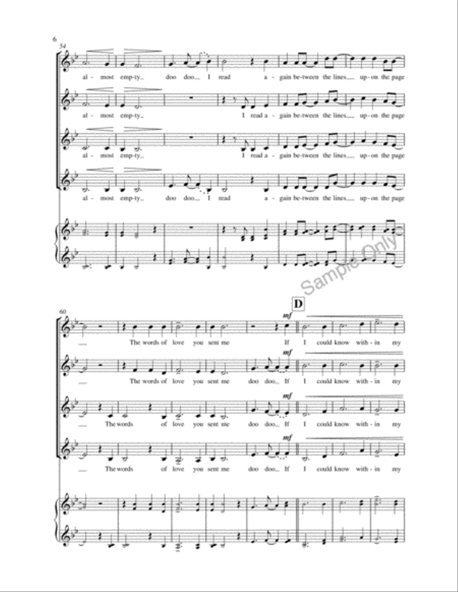 Song For A Winter's Night SSAA scores gallery preview page 6