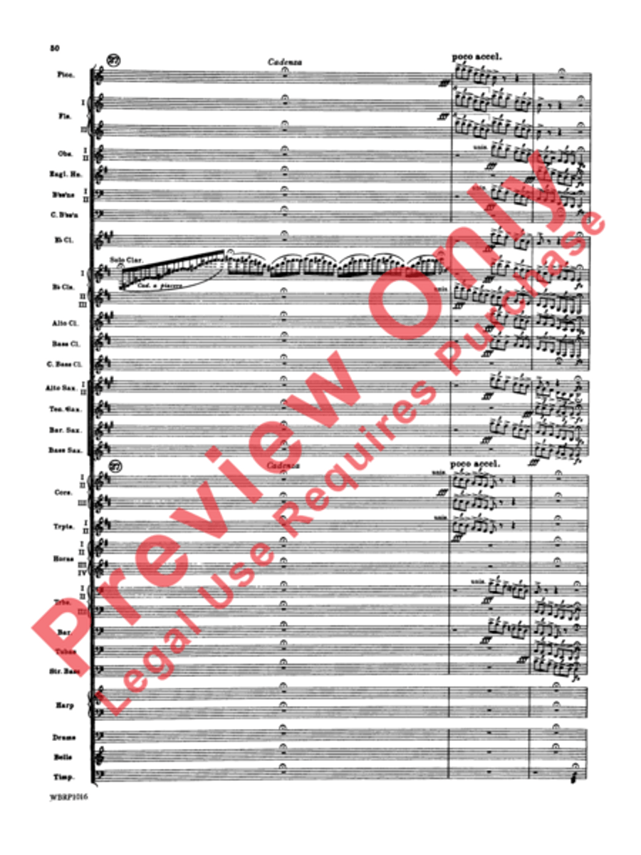 Rhapsody in Blue Concert Band scores gallery preview page 53
