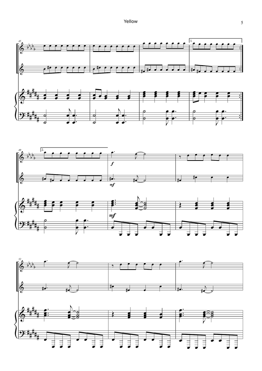 Yellow Brass Duet scores gallery preview page 5