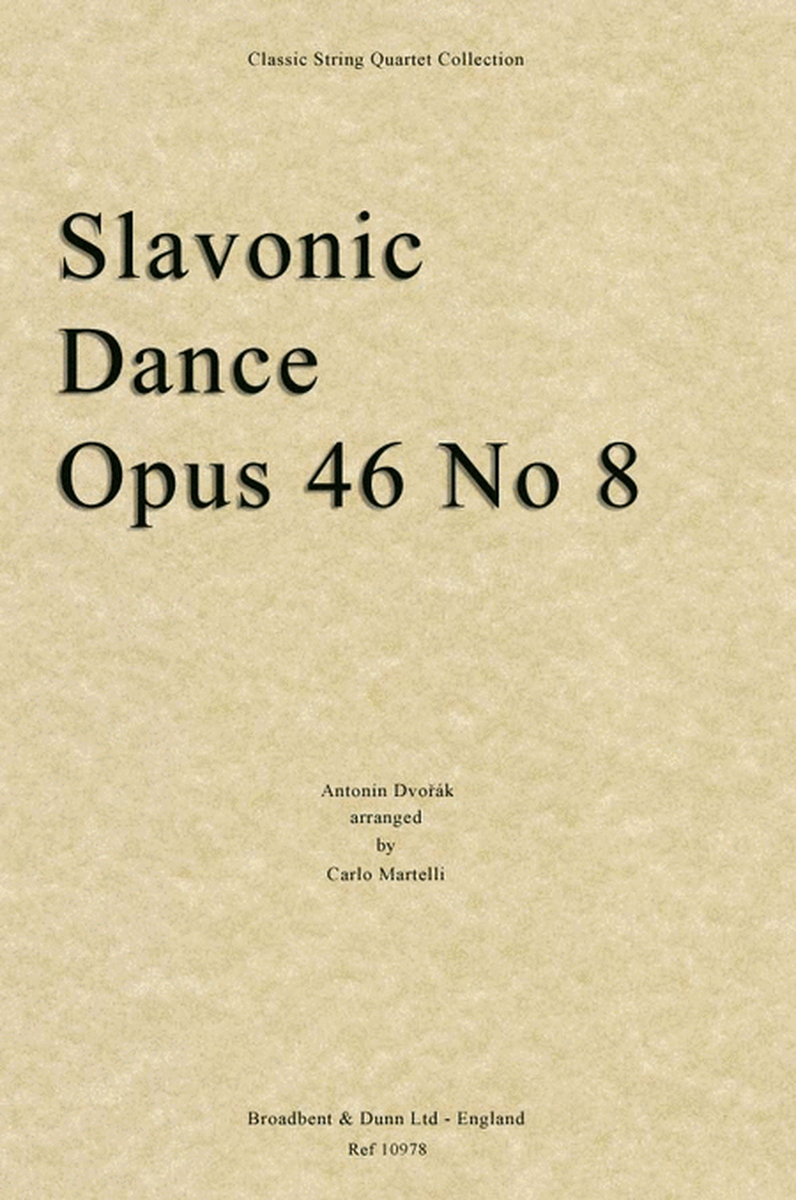 Slavonic Dance, Opus 46 No. 8
