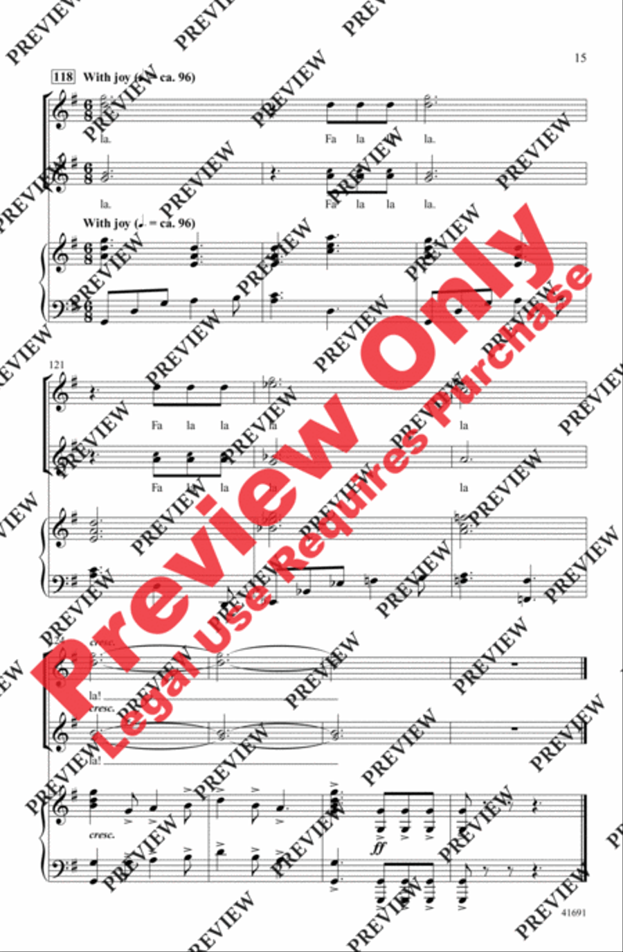 A Wreath of Carols 2-Part scores gallery preview page 14