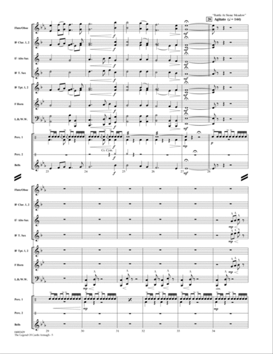 The Legend of Castle Armagh - Full Score Concert Band scores gallery preview page 3