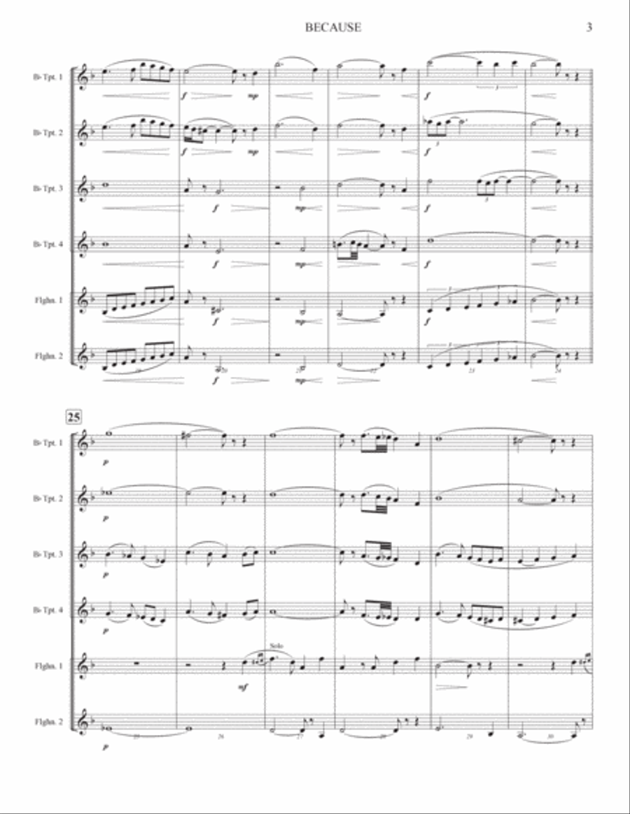 Because Small Ensemble scores gallery preview page 3