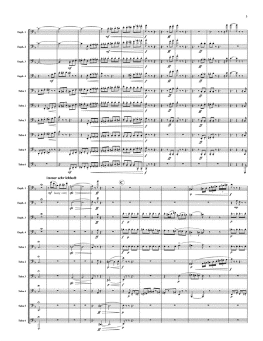 Till Eulenspiegel's Merry Pranks Euphonium scores gallery preview page 3