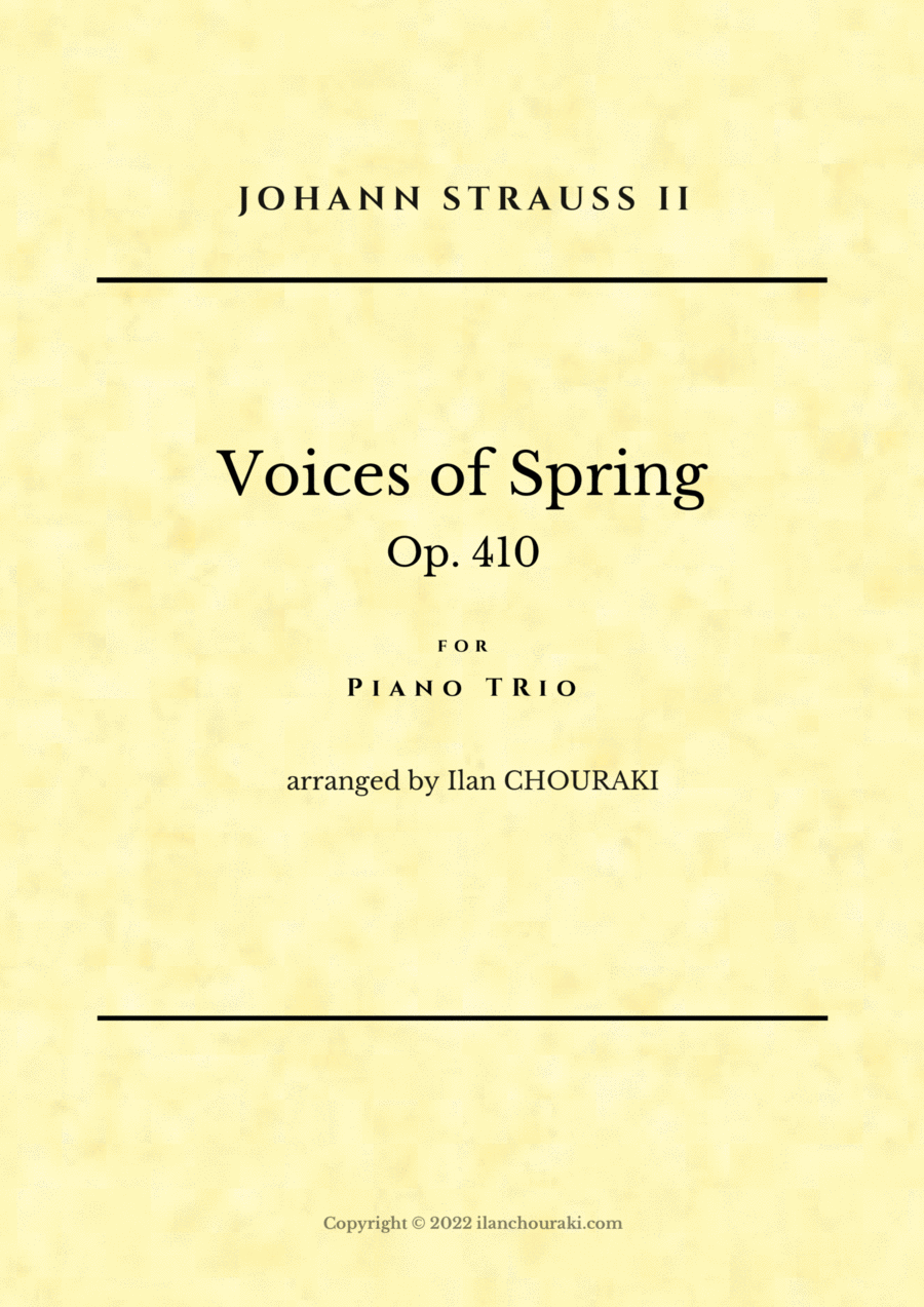 Voices of Spring - Piano Trio Piano Trio scores gallery preview page 1