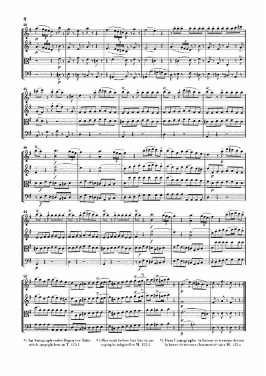Divertimento K525 “Eine kleine Nachtmusik” Violin scores gallery preview page 3