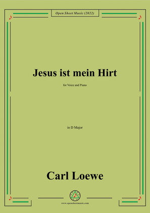 Book cover for Loewe-Jesus ist mein Hirt,in D Major,for Voice and Piano