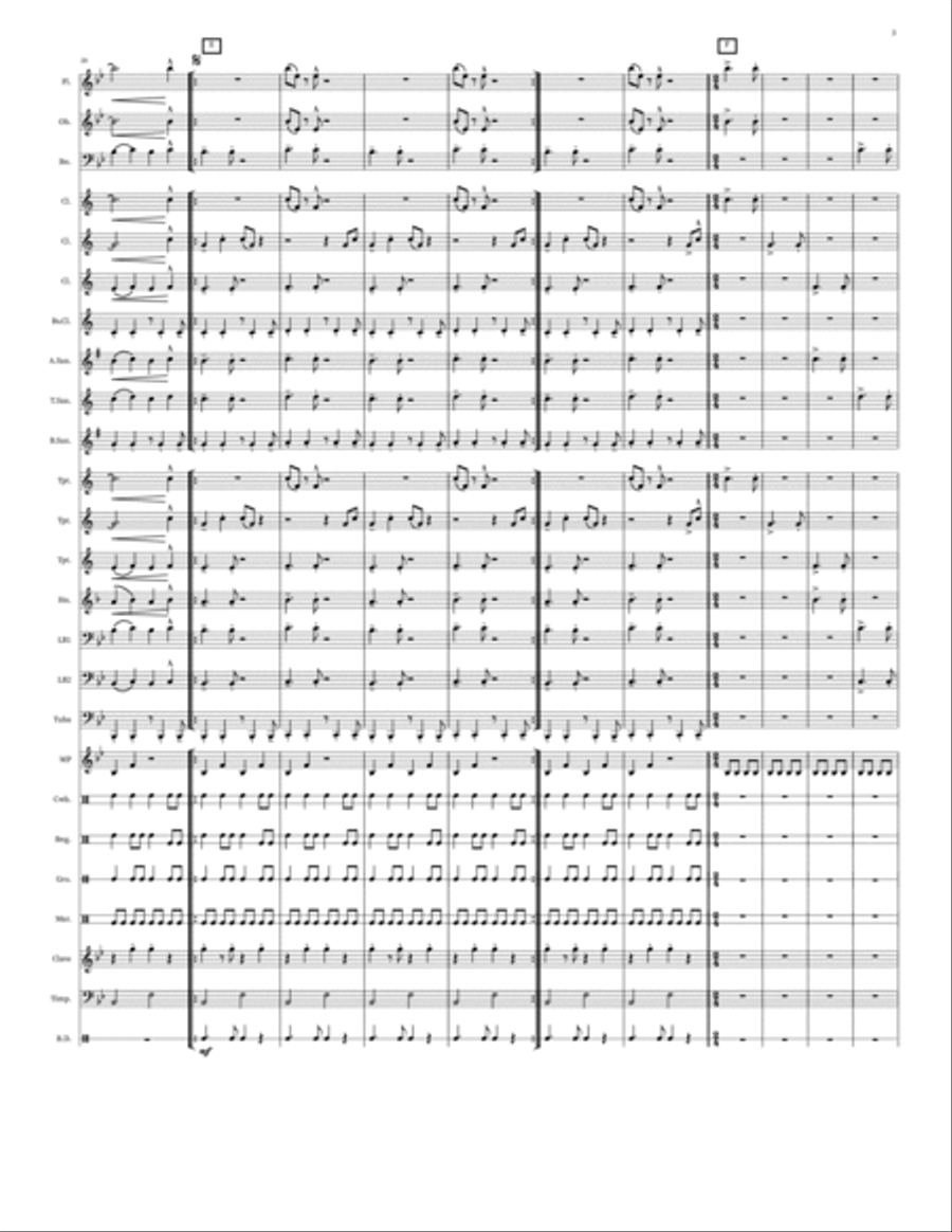 Dos Por Cinco Concert Band scores gallery preview page 5