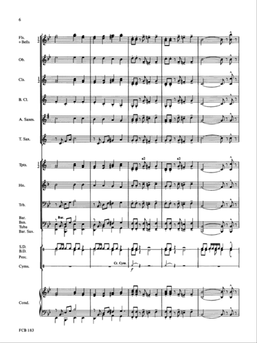Anchors Aweigh Concert Band scores gallery preview page 6