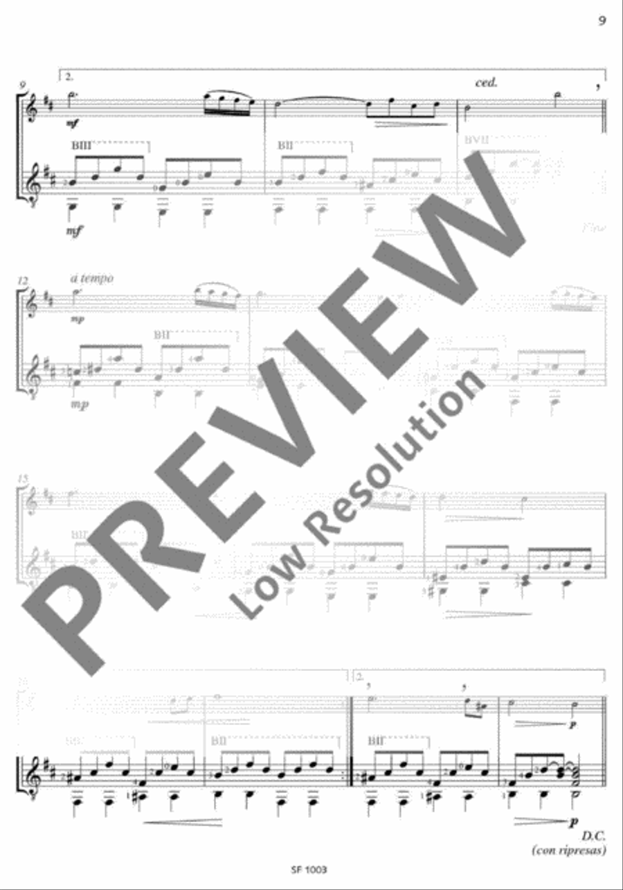 Summer Evening Flute scores gallery preview page 10
