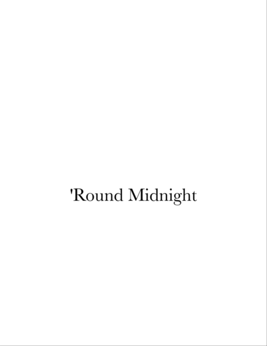 'Round Midnight Small Ensemble scores gallery preview page 1