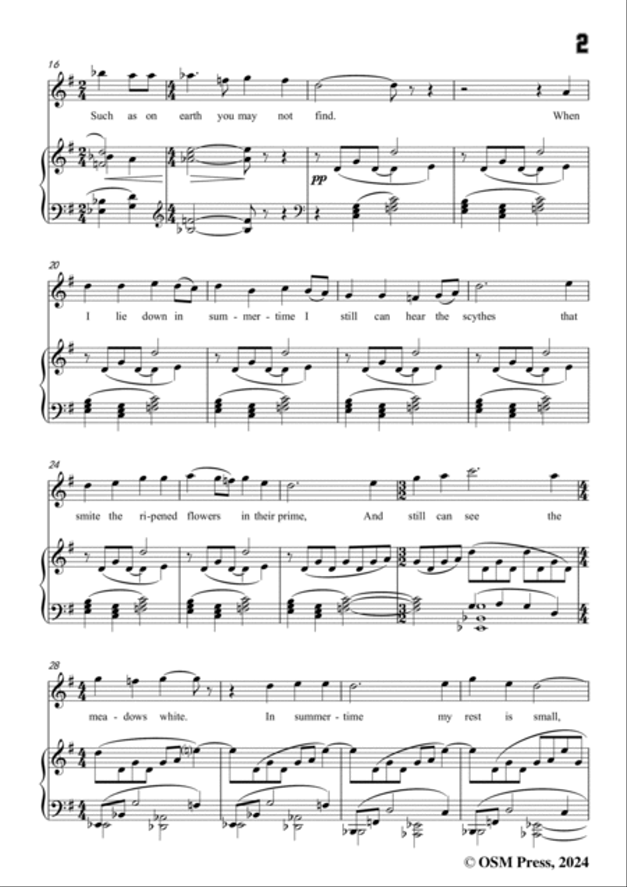 Vaughan Williams-Four Nights(1925),in G Major Voice scores gallery preview page 3