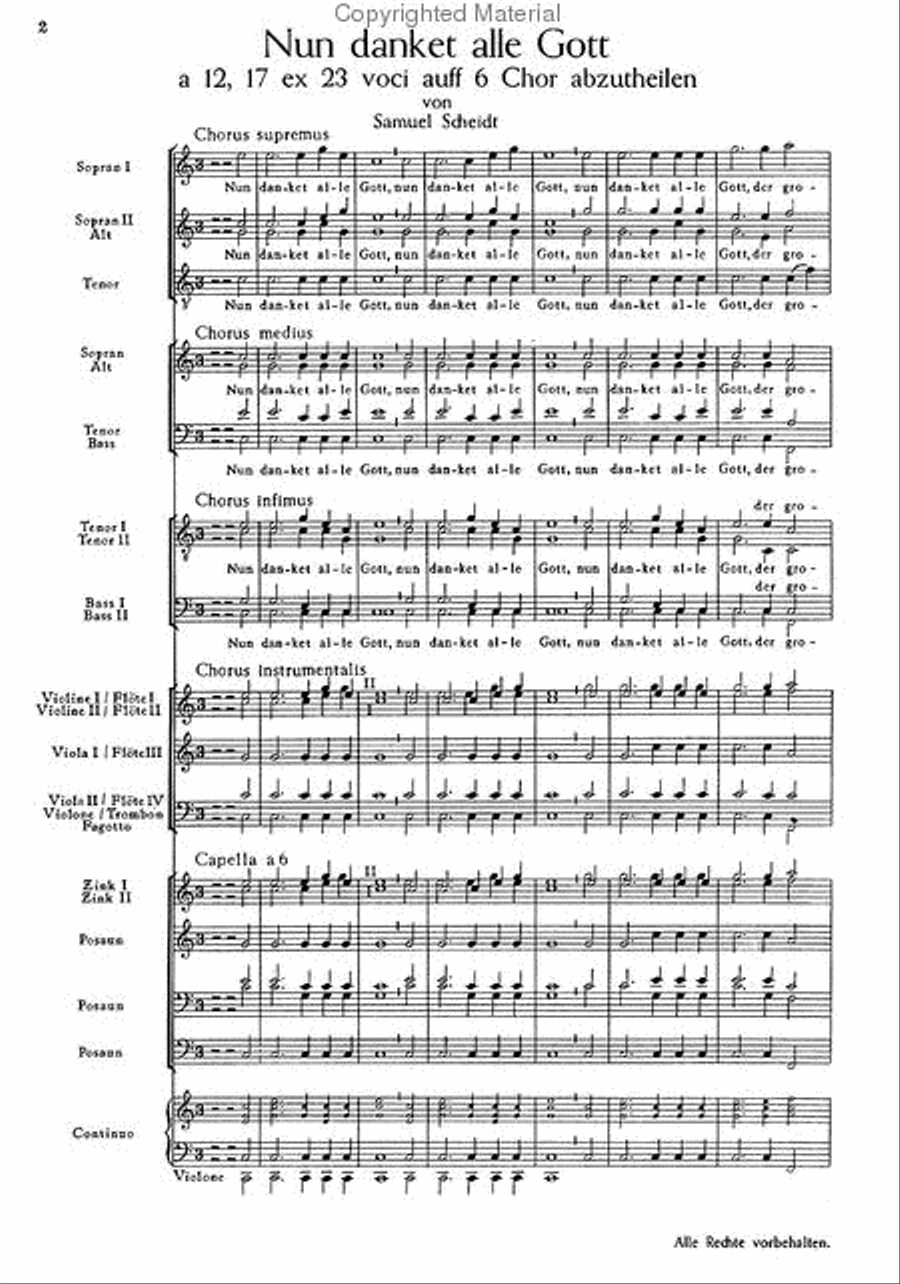 Now thank we all our God (Nun danket alle Gott) TTBB scores gallery preview page 2