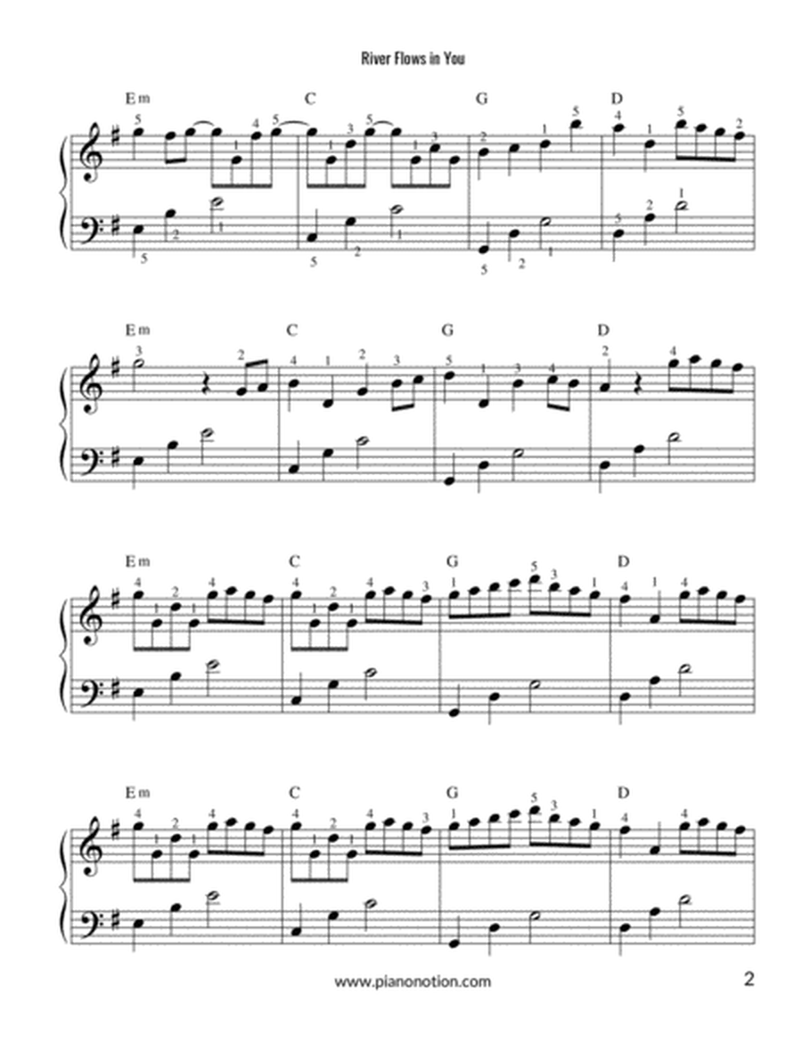 River Flows In You - Yiruma (Simplified Piano Solo)