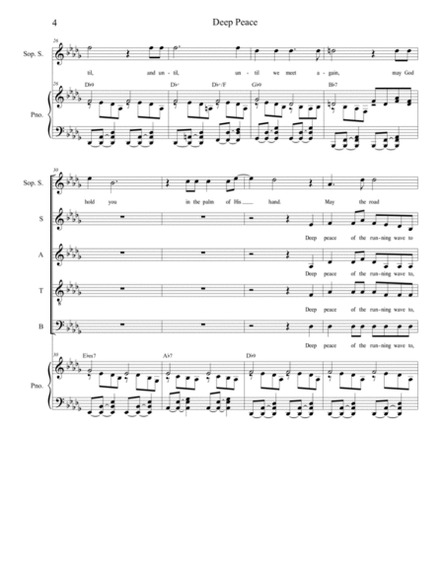 Deep Peace (Soprano solo with SATB) image number null