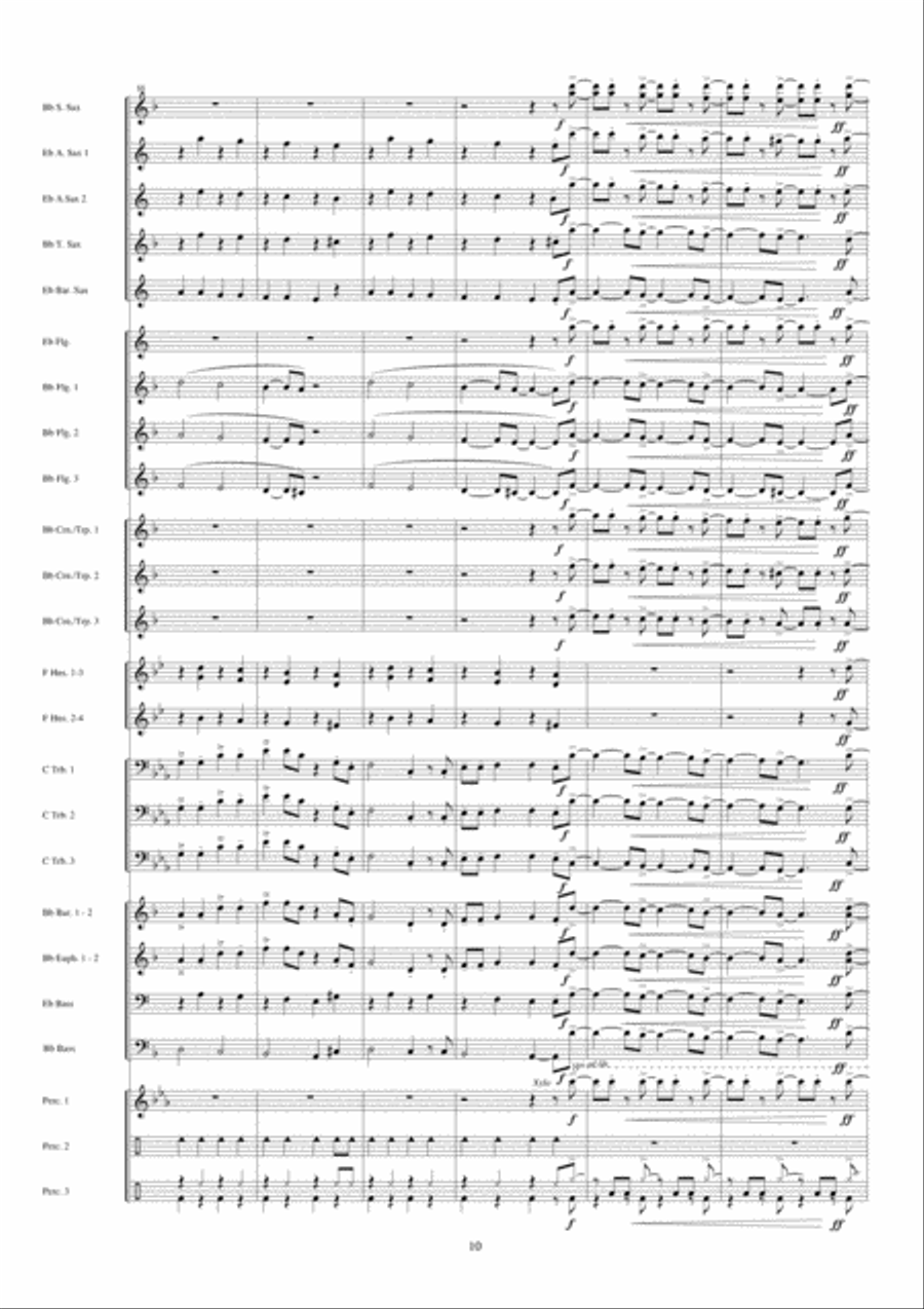 Hit The Road Jack Fanfare Band scores gallery preview page 11